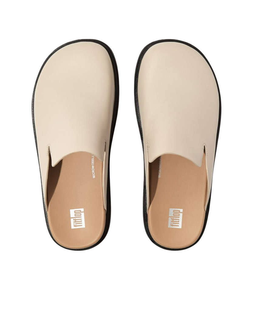 FitFlop Gen FF Leather Mules Beige Bstore