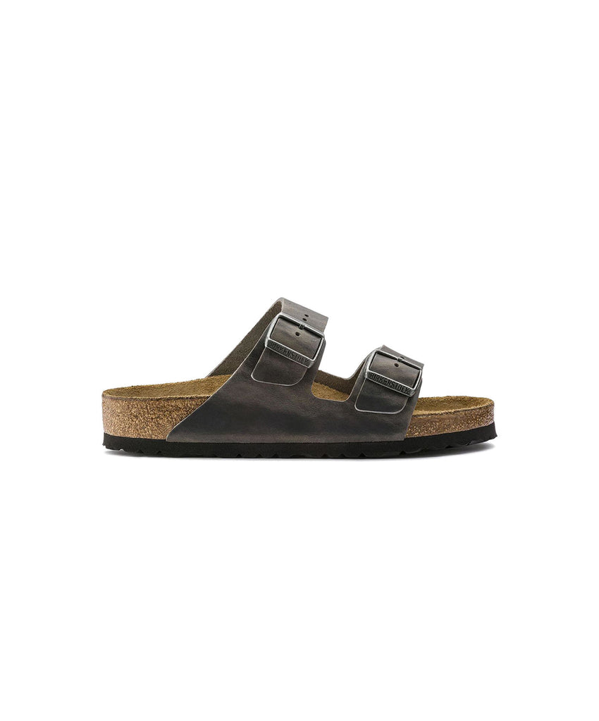 Birkenstock Arizona Oiled Leather Iron Soft Footbed Sandals Bstore