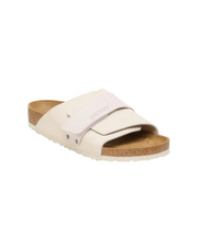 Birkenstock Kyoto Suede/Nubuck Leather Antique White Sandals