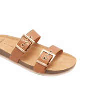 Frankie4 Sandy III Tan Weave Slide