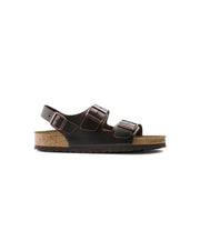 Birkenstock Milano Leather Dark Brown Sandals