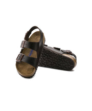 Birkenstock Milano Leather Dark Brown Sandals