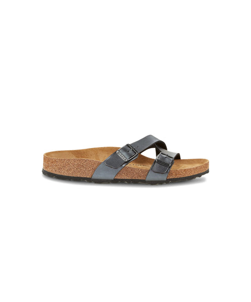 Birkenstock Yao Birko Flor Metallic Black Sandals Bstore