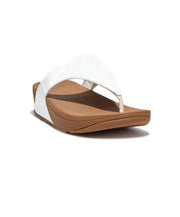 FitFlop Lulu Leather Toe Post Sandals White