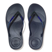 FitFlop iQushion Ombre Sparkle Thongs Navy