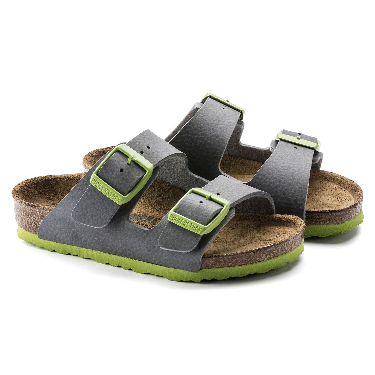 Birkenstock Kids Arizona leather sandals - Green