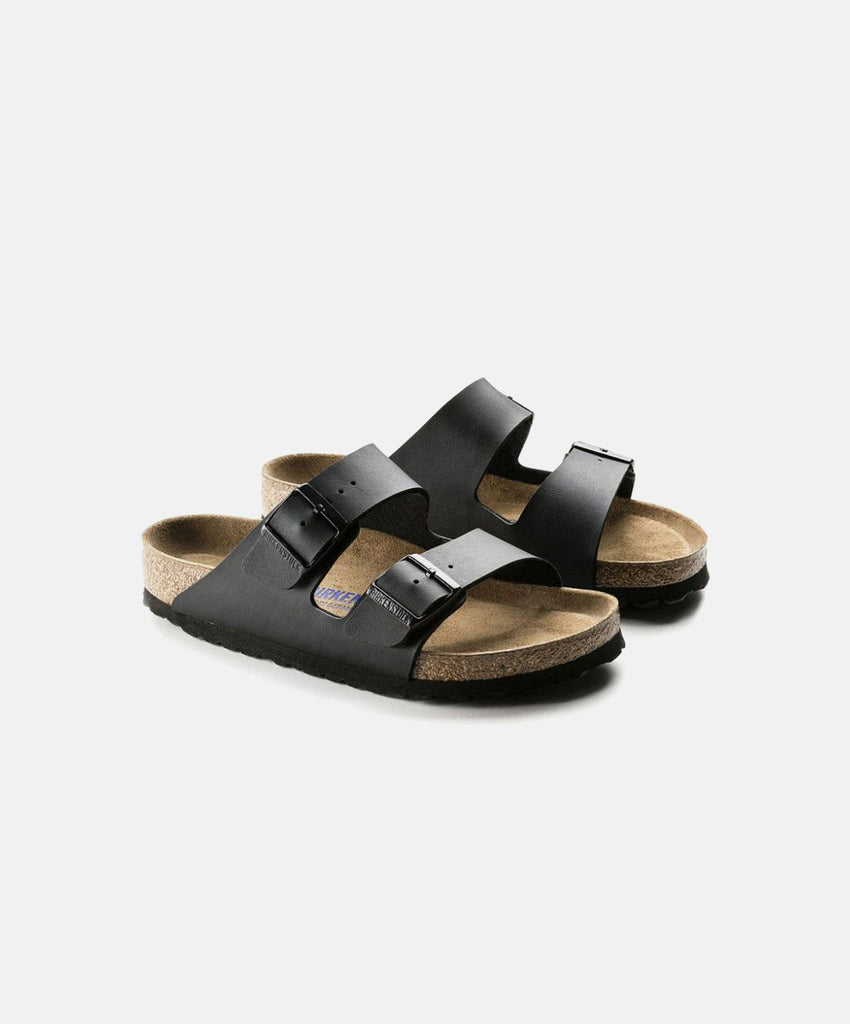 Birkenstock Arizona Birko-Flor Black Soft Footbed Sandals – Bstore