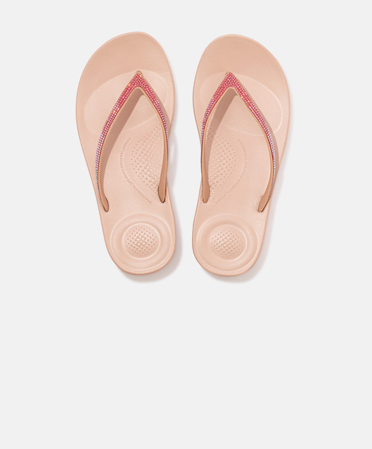 FitFlop IQushion Ombre Sparkle Beige Thongs | Free Express Shipping Orders  Over $120 – Bstore