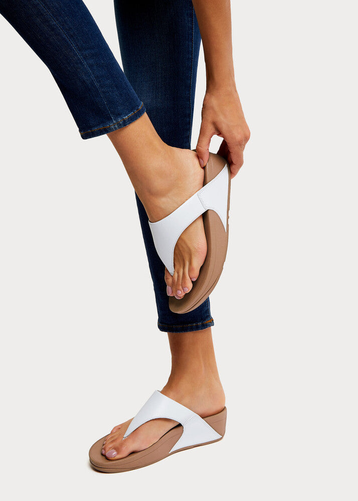 Buy Fitflop Leather Toe-Post Sandals White from £45.49 (Today) – Best Deals  on idealo.co.uk